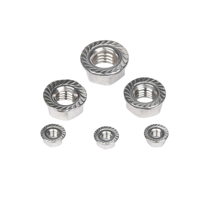 ZINC PLATED Finish JIS Standard Stainless Steel Hex Head Flange Nut DIN6923 with Imperial Measurement System