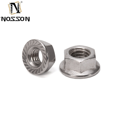 12 Point Flange Nut DIN6923 Stainless Steel Self-locking with Black Oxide Finish and Imperial Inch Measurement System