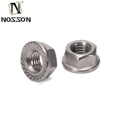 12 Point Flange Nut DIN6923 Stainless Steel Self-locking with Black Oxide Finish and Imperial Inch Measurement System
