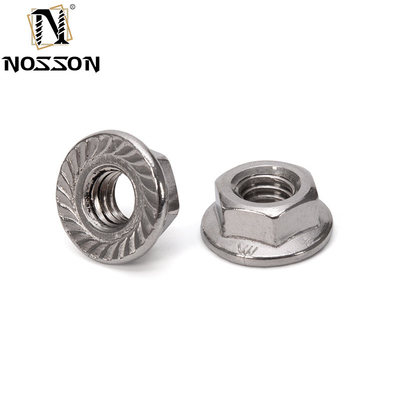 12 Point Flange Nut DIN6923 Stainless Steel Self-locking with Black Oxide Finish and Imperial Inch Measurement System