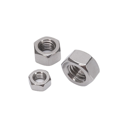 Industrial Black Oxide Finish Hex Head Nuts for M1.6 M2 M2.5 M3 M4 M5 M6 M8 M10 M12 M14 M16 M20 SUS 304 316 Stainless Steel