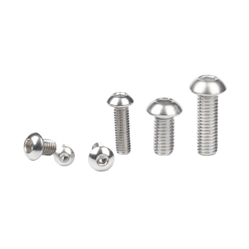 INCH Measurement System Stainless Steel Furniture Screw Nuts Hexagonal Flat Head Screws Allen Bolts M5 M6 M8 with ZINC Finish