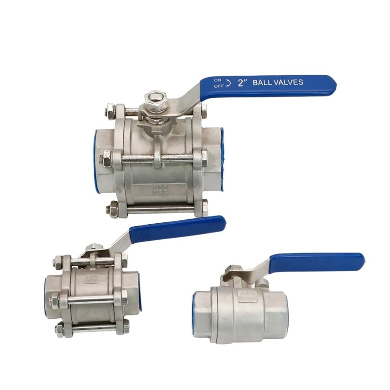 Customized Support ODM 1/2&quot; 4&quot; Black Stainless Steel Ball Valve DN50 for Industrial Applications