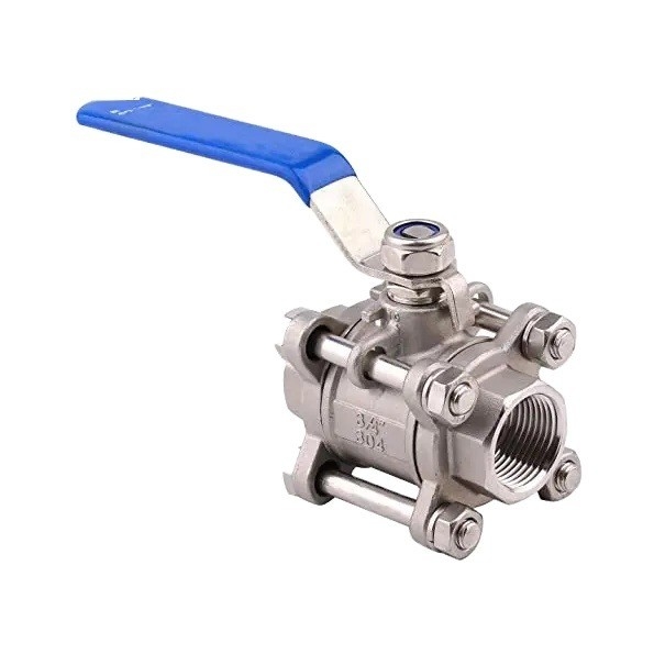 Stainless Steel Ball Valve 2 3 4 Inch NPT Thread Female 3 Piece Full Port Manual Operation ISO9001 Certified Nonstandard