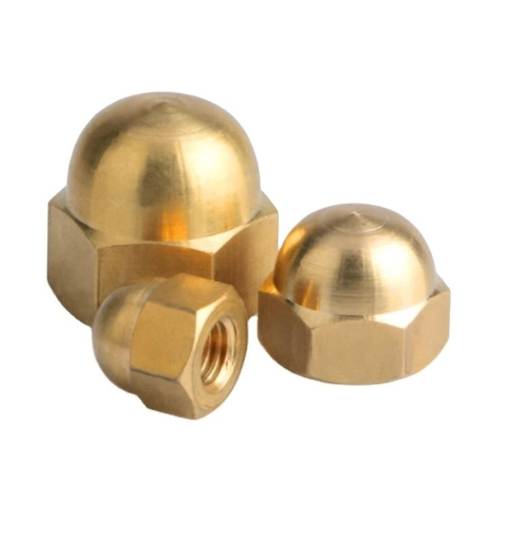 ISO Standard Carbon Steel Brass Acorn Nuts M3 M4 M5 M6 M8 M10 M12-M20 Metric Cap Nuts for Imperial Measurement System