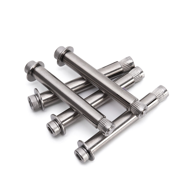 1/2 Diameter Stainless Steel Plated Expansion Anchor Bolt Screw Bolt Hex Head Concrete for Long-Lasting in Metric System
