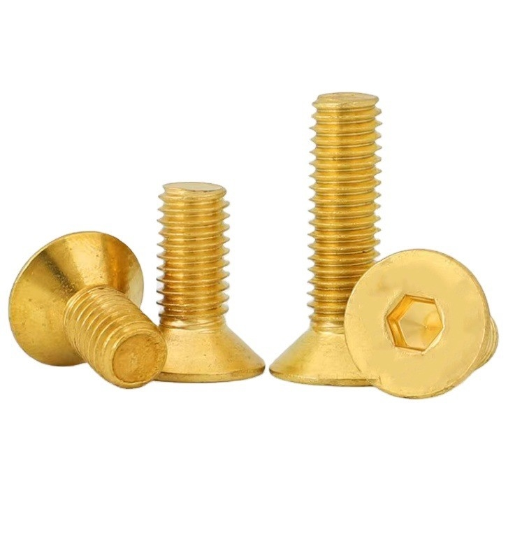 ANSI/ASME Standard Zinc Plated Flat Head Socket Screws and Brass Countersunk Head Screws for Electrical Installations