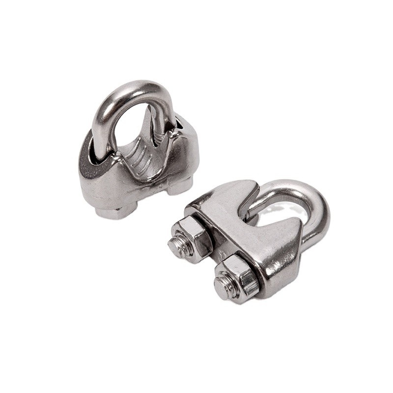 Customized Metric Measurement System M2-M50 Marine Grade 304 Stainless Steel Wire Rope Cable Clip Clamp