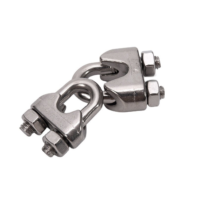 ZINC Finish Metric Measurement System 304 3mm Stainless Steel Wire Rope Clamp for General Industry Applications