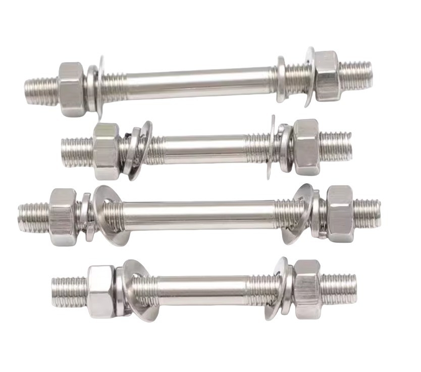 DIN Metric High Strength 8.8 Stainless Steel Custom Hex Flange Extra Extended Long Screw Bolt for Industrial Machinery