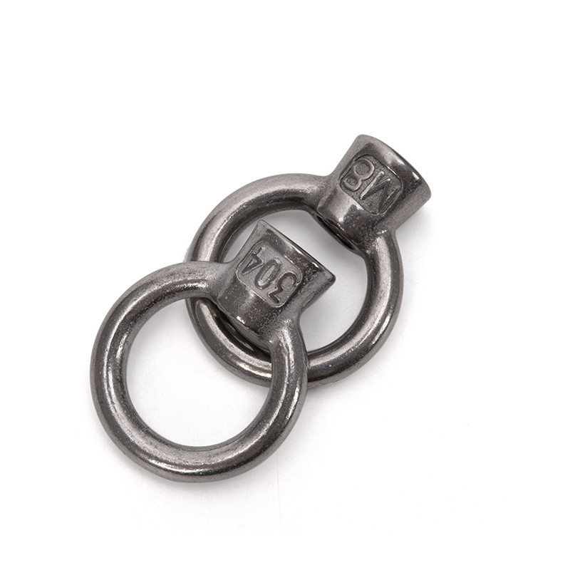 Imperial SS314 Grade A2-80 Stainless Steel DIN582 Lifting Eye Nut Triangle Rings for Wire Rope Equipment Coarse Thread