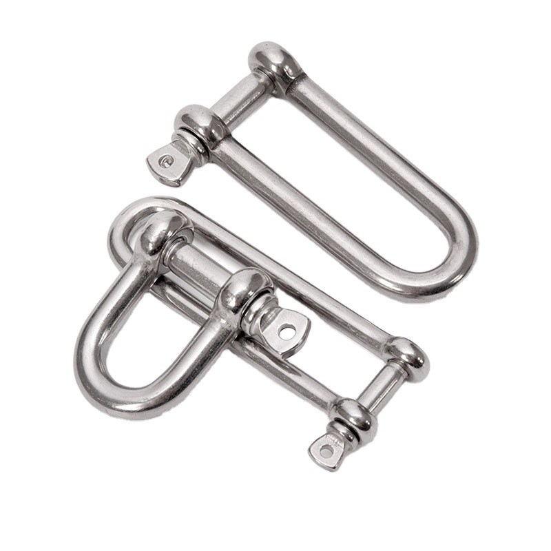 Metric Measurement System 8mm Polished Grade 304 Stainless Steel D Shackle for Retail Industry Hot Forging Type Design
