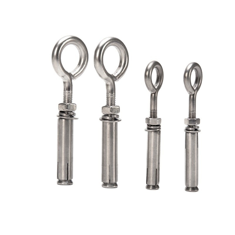 Expansion Anchors Eyebolt Screw for Concrete Wall 1.6 m2 INCH Measurement System ANSI/ASME Standard 304 Stainless Steel