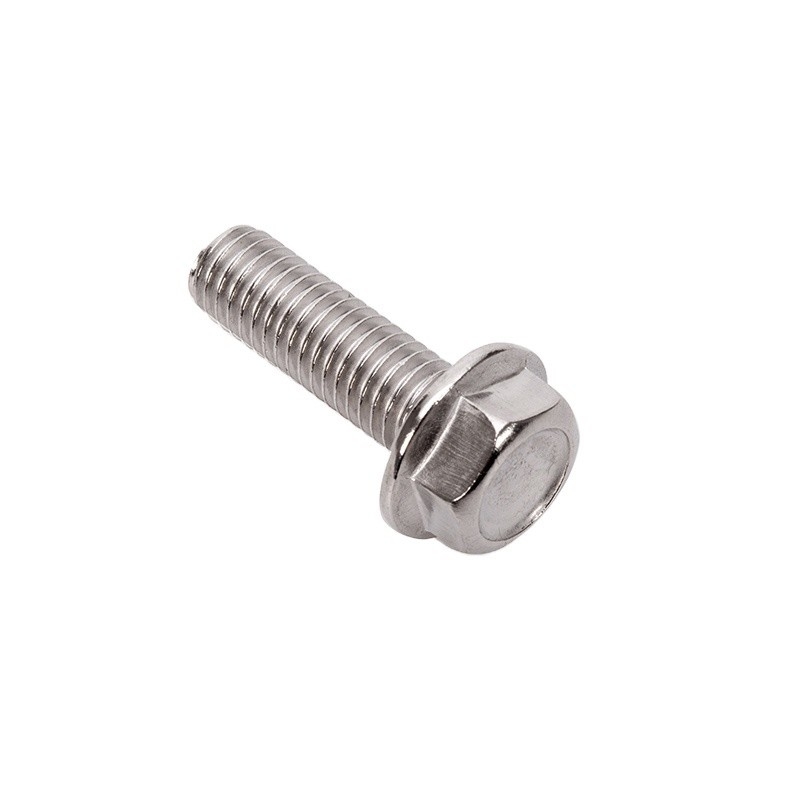 Sliver ZINC Finish SUS304 316 Hex Flange Head Bolts M5 M6 M8 M10 M12 M14 M16 M20 DIN ISO Coarse Fine Thread Pitch Grade 304/316