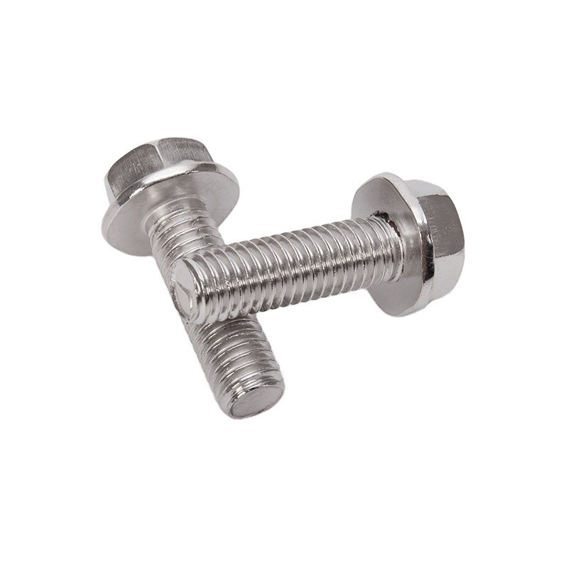 Sliver Carriage Bolts Stainless Steel Hex Flange Bolt Grade A2-70/A4-80/304/316 Finish ZINC for Market