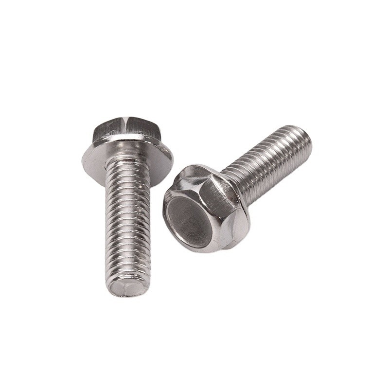 Stainless Steel Carriage Bolts with Flange Face Anti-slip Screws DIN 251 Hex Socket Flange Cap Head Screws