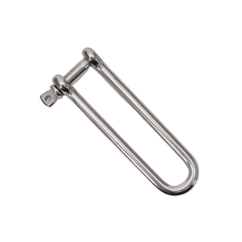 Precision Casting Technology Stainless Steel Lifting Safety Captive Pin Long Dee Shackle for Automotive Industry Demands