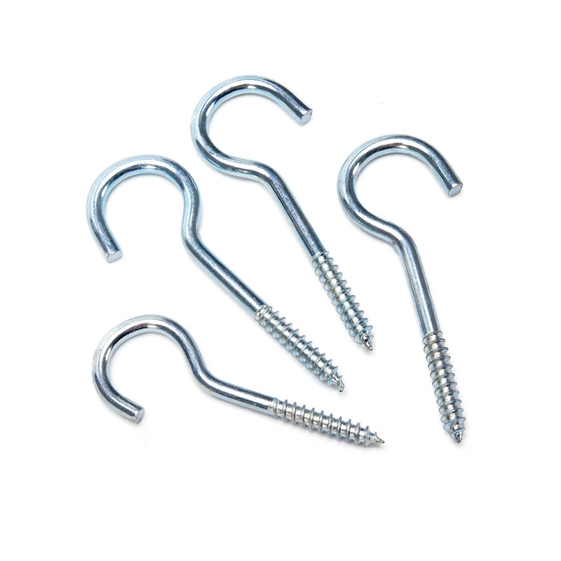Carbon Steel Open Eye Hook Screw for DIN Standard INCH Measurement System m1.6 m2 m2.5 m3 m4 m5 m6 m8 m10 m12 m14 m16 m20