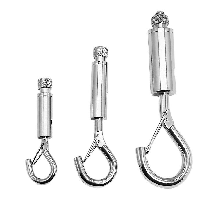 Metric Measurement System Zinc Finish Ceiling Hang Buckle with J-Iron Nickel-Plated Steel Wire and Thread Security Hook