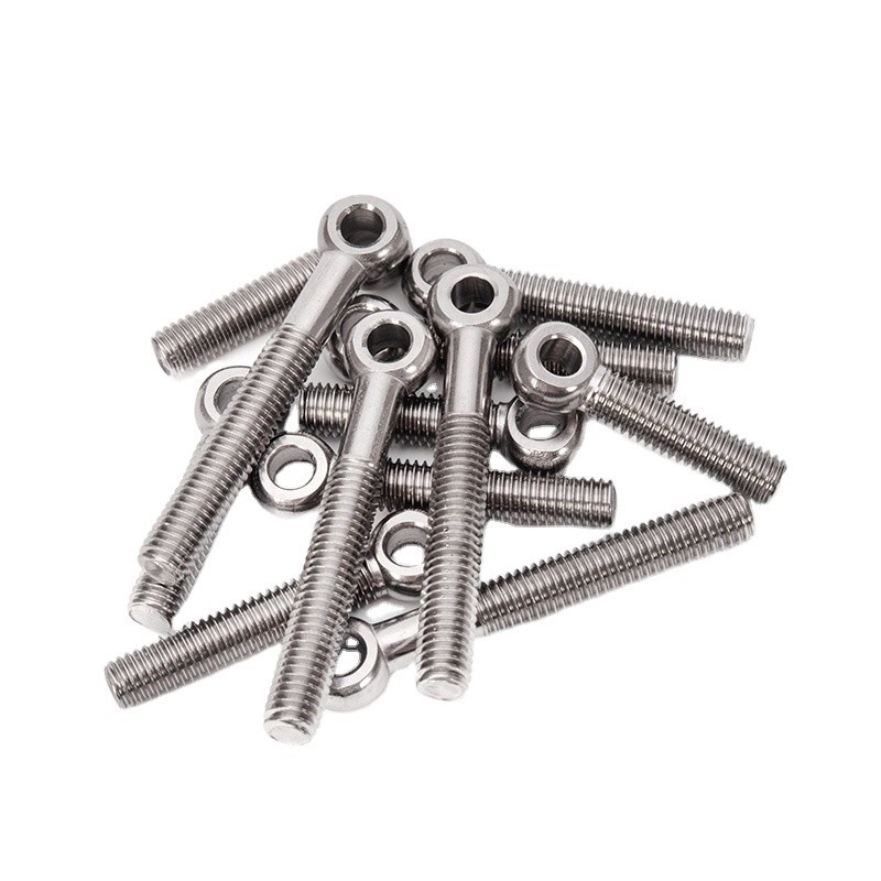 Stainless Steel DIN Standard Swing Fish Round Eye Bolt and Wing Nut for Lifting Applications M2 M3 M4 M5 M10 M12 M24