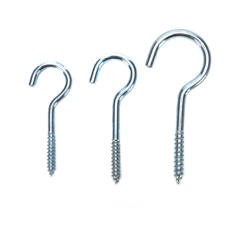 Metric Steel L Hook Eye Ring Shaped Self Tapping Wood Lag Sheep Eye Screw M1.6 M2 M2.5 M3 M4 M5 M6 M8 M10 M12 M14 M16 M20