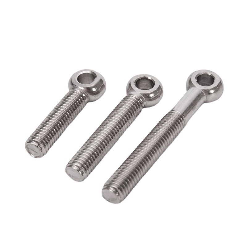 Metric Measurement System DIN Standard Galvanized Round Head Eye Bolt with Custom Fastener Screws and SS304 Material