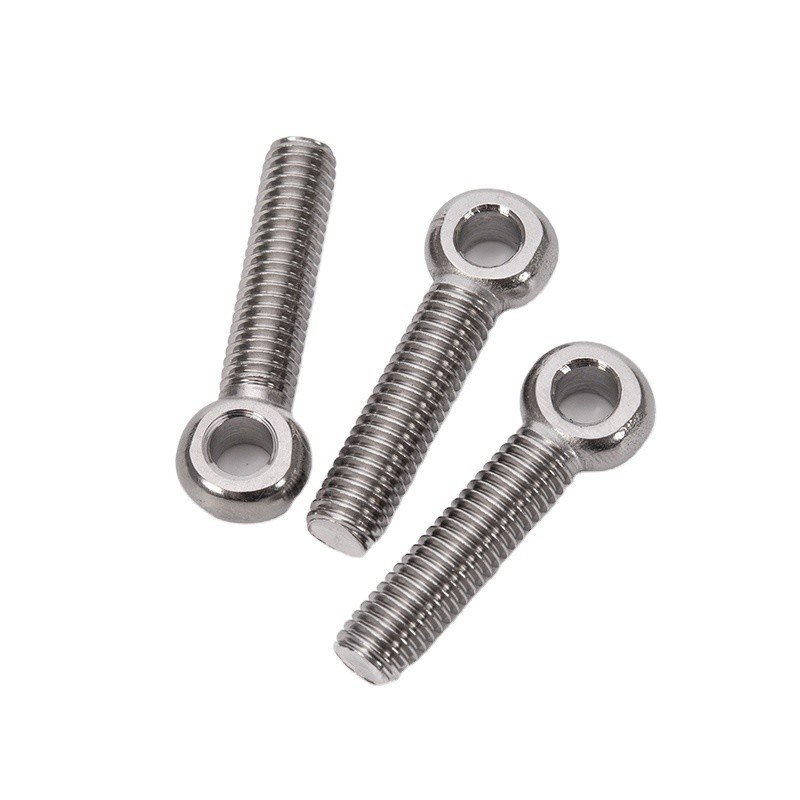 Metric Measurement System 304 Stainless Steel High Precision Welded Long Shank Forged Closed Eye Bolts for Construction