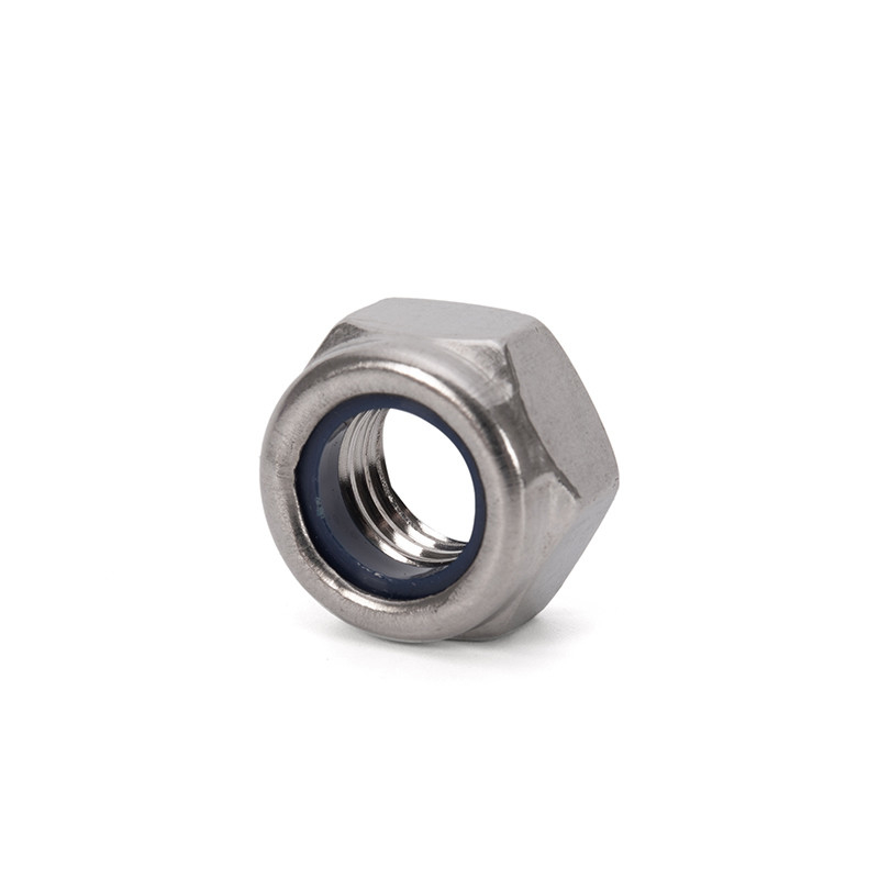 ANSI/ASME Standard Water Treatment DIN 982 Stainless Steel 316 Thick Nut with Zinc Plated Finish Non-Metallic Insert