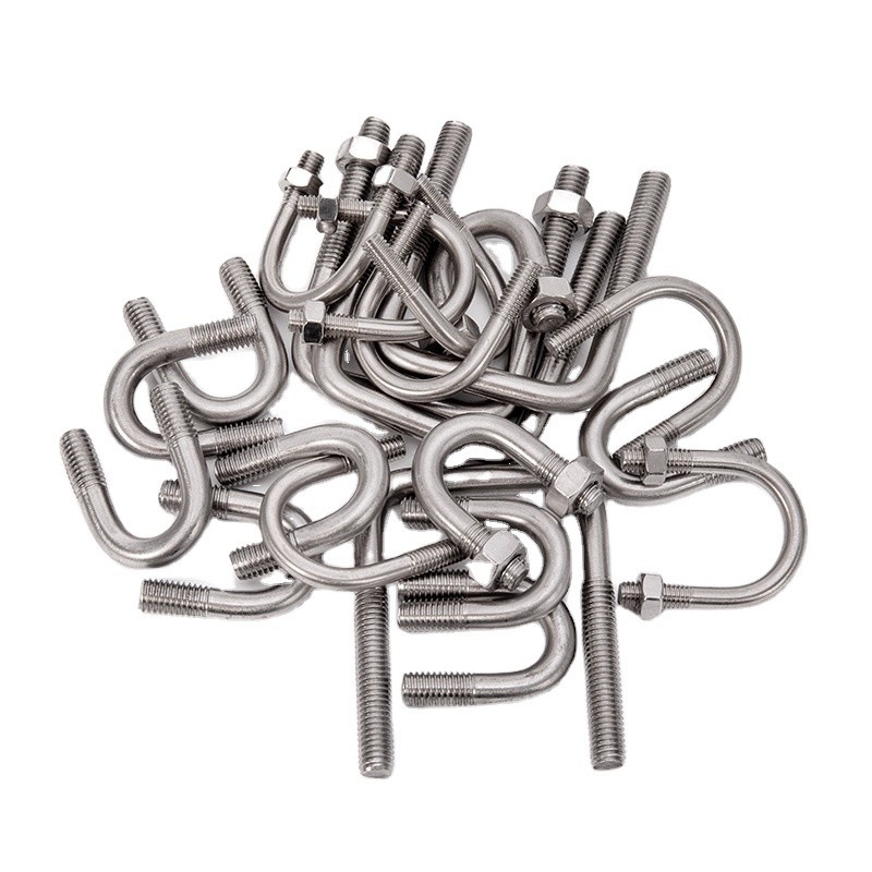 ZINC Finish Custom Size Galvanized U Bolts Steel m3 m4 m5 m6 m8 m10 m12m16 m20 for Construction Projects