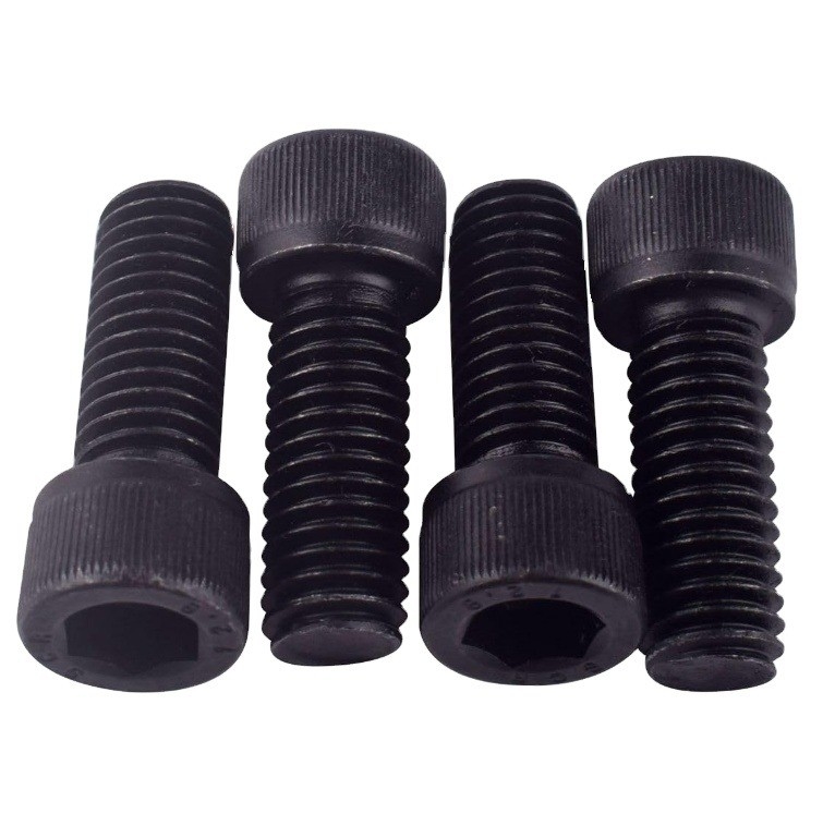 DIN Standard Black Oxide Hexagon Socket Screw M10 M12 100mm Hex Socket Head Cap Screws Allen Head Screw for Industrial