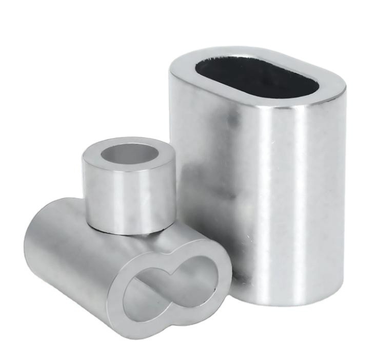 DIN Standard Metric Stainless Steel Wire Rope Accessories Double Hole Hourglass Shape Ferrules for Excellent Efficiency