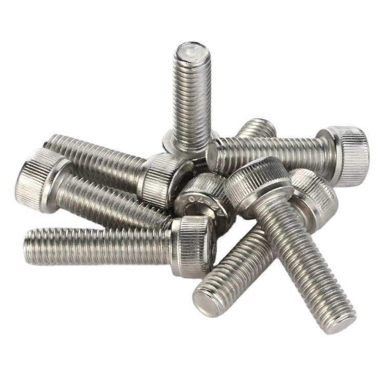 Zinc-Flake Coated Stainless Steel DIN912 1S04762 Hex Socket Headscrews Allen Knurled Bolt Thumb Screw with Silver Plated Surface Treatment
