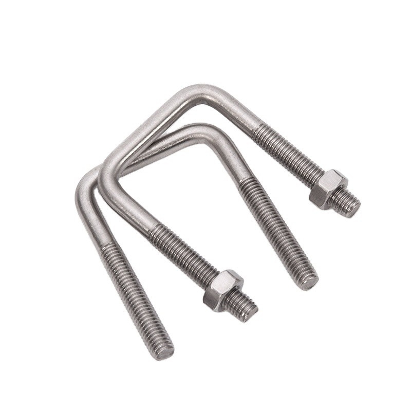 Customized Corrosion Resistant U Bolt M8 M10 M12 M16 Carbon Steel Galvanized Stainless for Truck Chassis ZINC Finish