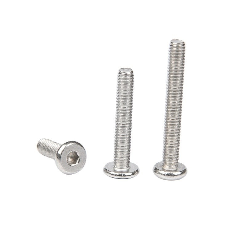 M1.6-M20 ISO Standard Stainless Steel Flat Head Countersunk Hexagon Socket Screw for Furniture Assembly Metric Measurement System