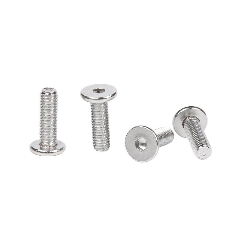 Metric Measurement System Stainless Steel Flat Head Hexagon Socket Bolts for M1.6 M2 M2.5 M3 M4 M5 M6 M8 M10 M12 M14 M16 M20