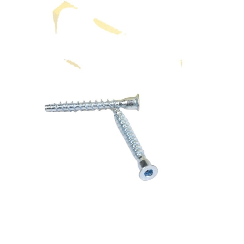 Galvanized Finish Metric Measurement System Hexagon Socket Furniture Confirmat Screw for Home Furniture and DIY Projects