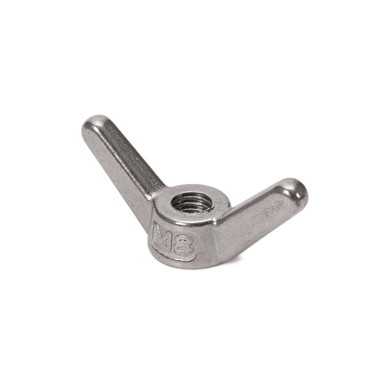 Metric Black Oxide Finish Stainless Steel Round Butterfly Wing Nuts DIN315 for Automotive Industry and Metric Measurement