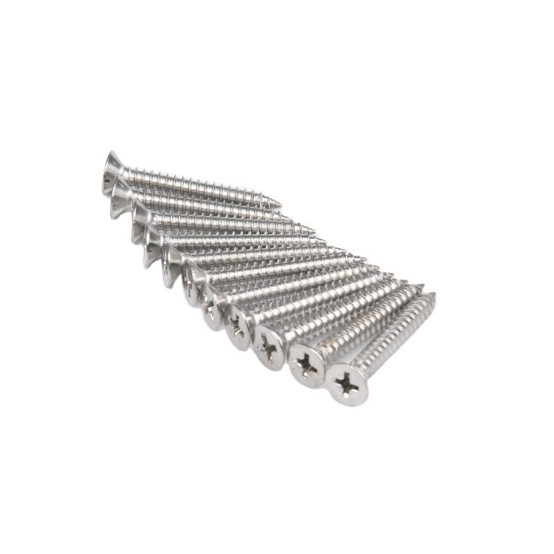 Metric DIN 304 Stainless Steel Flat Head Screw Countersunk Head Machine Screws Phillips Pointed Tail Self-Tapping Screws