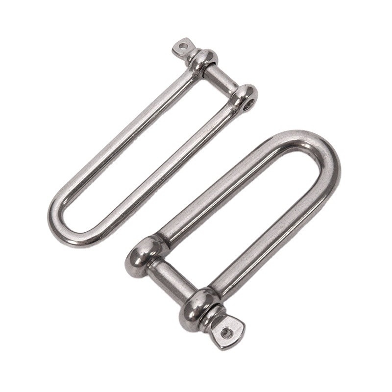 8mm Polished Marine D-type DIN82101 Heavy Duty Hardware Shackle With Coller Pin for Lifting in Retail Industry Solutions