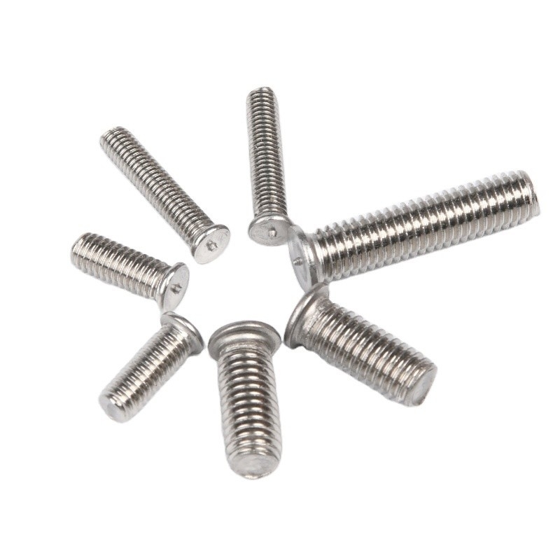 Industry Silver Finish M3 M4 M5 M6 M8 M10 Capacitor Discharge Carbon Steel Solder Point Nail Bolt Copper Plated Spot Welding Screw