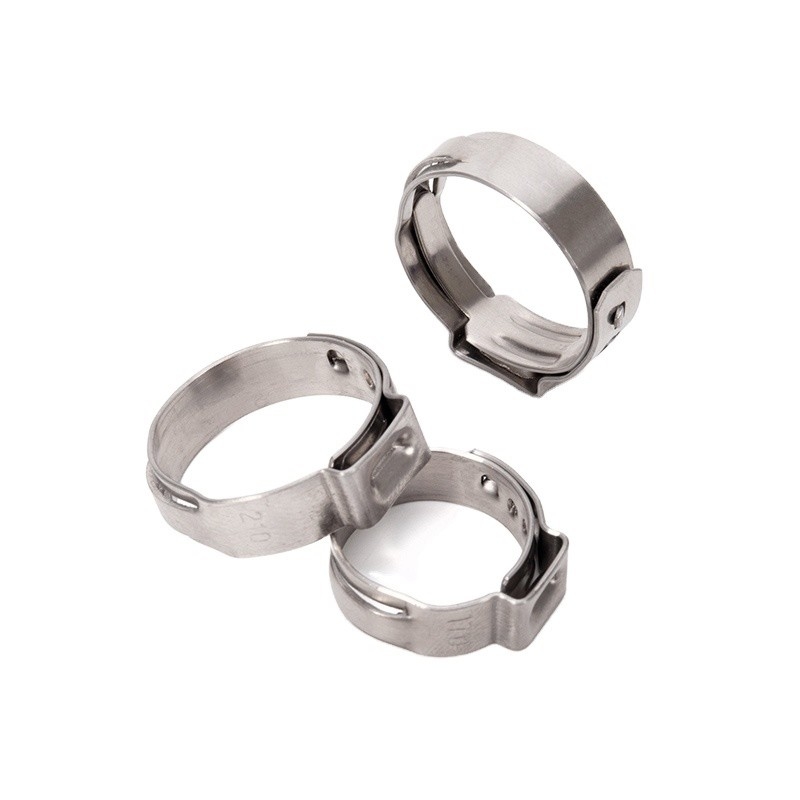 ZINC Finish JIS Standard 5.8-23.5mm Thin Thickness Clip Single Ear Pex Pipe One Ear Hose Cinch Clamp for Hardware Bolts Clamp Type Food Beverage