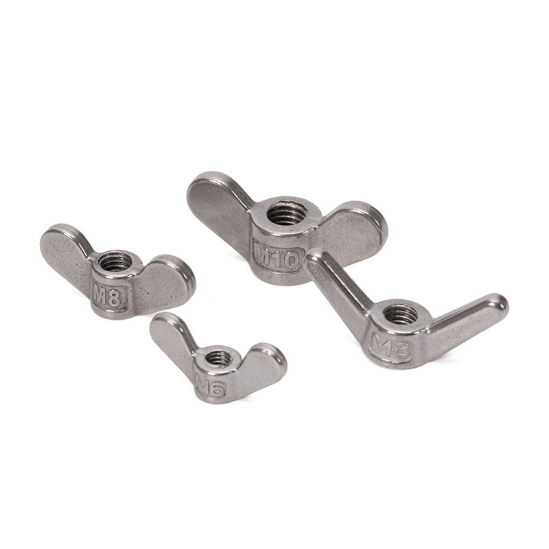 Metric Measurement System Stainless Steel SS304 SS316 Wing Nut DIN315 Alloy Steel for Industrial Applications
