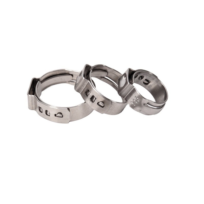 JIS Standard Instock Pipe Clamps Type Stainless Steel Collar Mini Release Single Ear Tube Clamp for PVC Hose Small Size