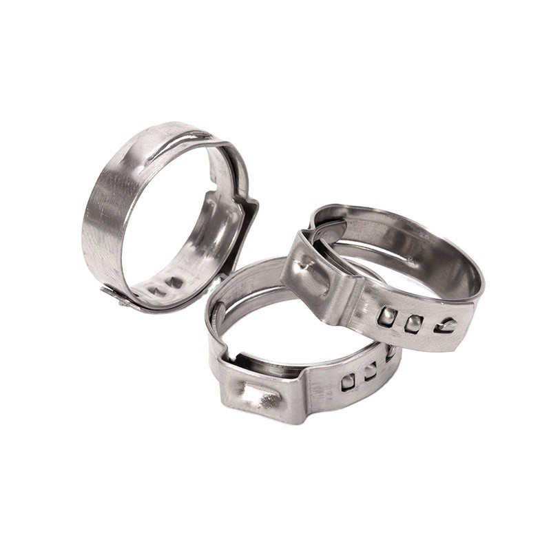 ANSI/ASME Standard Stainless Steel Collar Single Ear Hose Clamp for Metric Measurement System in Food Beverage Industry