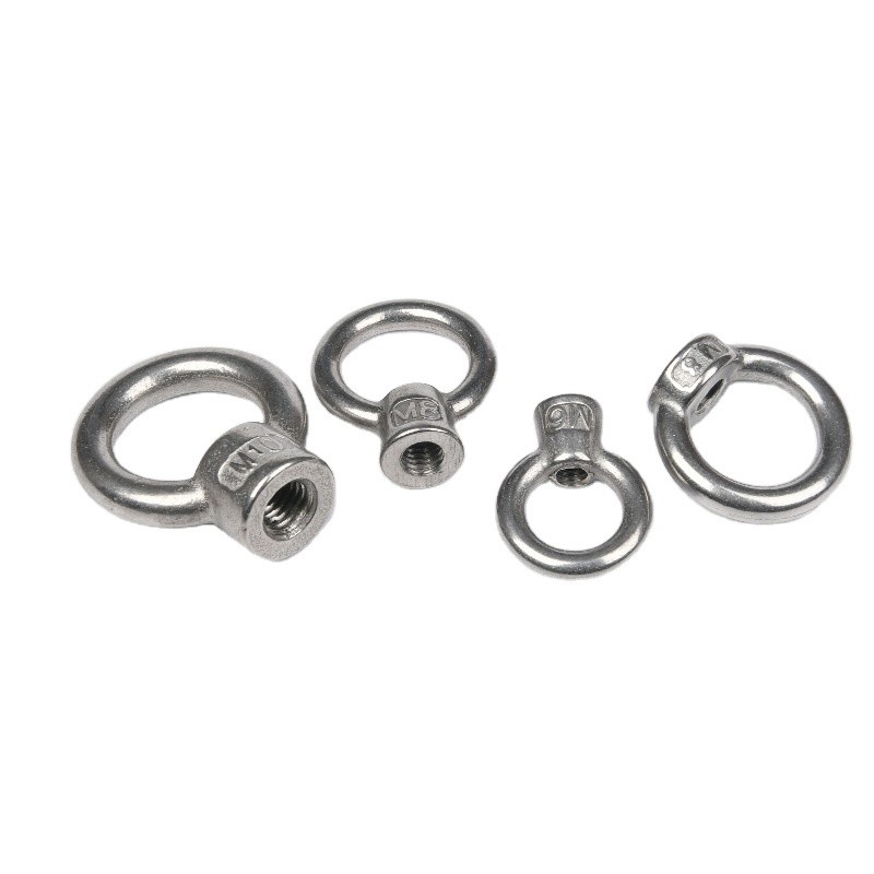 M2.5 M3 M4 M5 M6 M8 M10 M12 M14 M16 M20 Zinc Plated Lifting Eye Bolt with Nut Stainless Steel Eyebolts Closed Anchor Ring