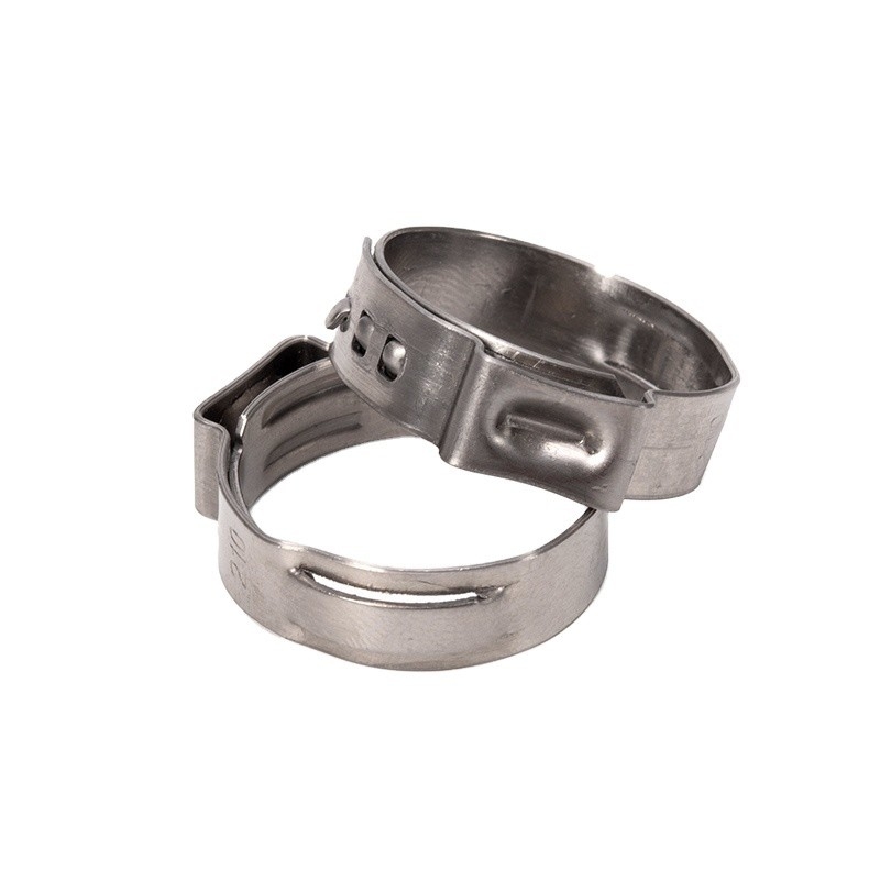 ZINC Finish General Industry Stepless Car Hydraulic Air Single Ear Stainless Steel 201 304 316 Hose Clamp Heavy Duty Clamp