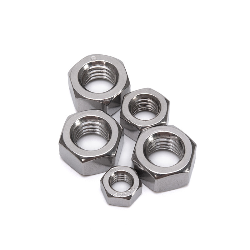 Affordable JIS Standard Polished Stainless Steel Hex Nuts M8 for Automotive Industry within Imperial Measurement System