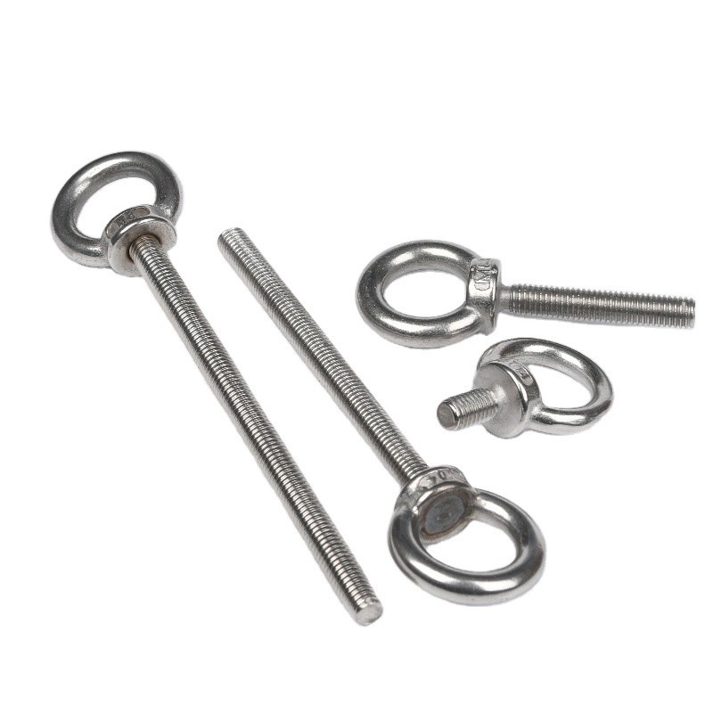 Stainless Steel DIN580 M3 M4 M5 M8 M10 M12 C15 A2 Metric Machinery Swivel Ring Lifting Eyebolt with Chrome Plated Finish