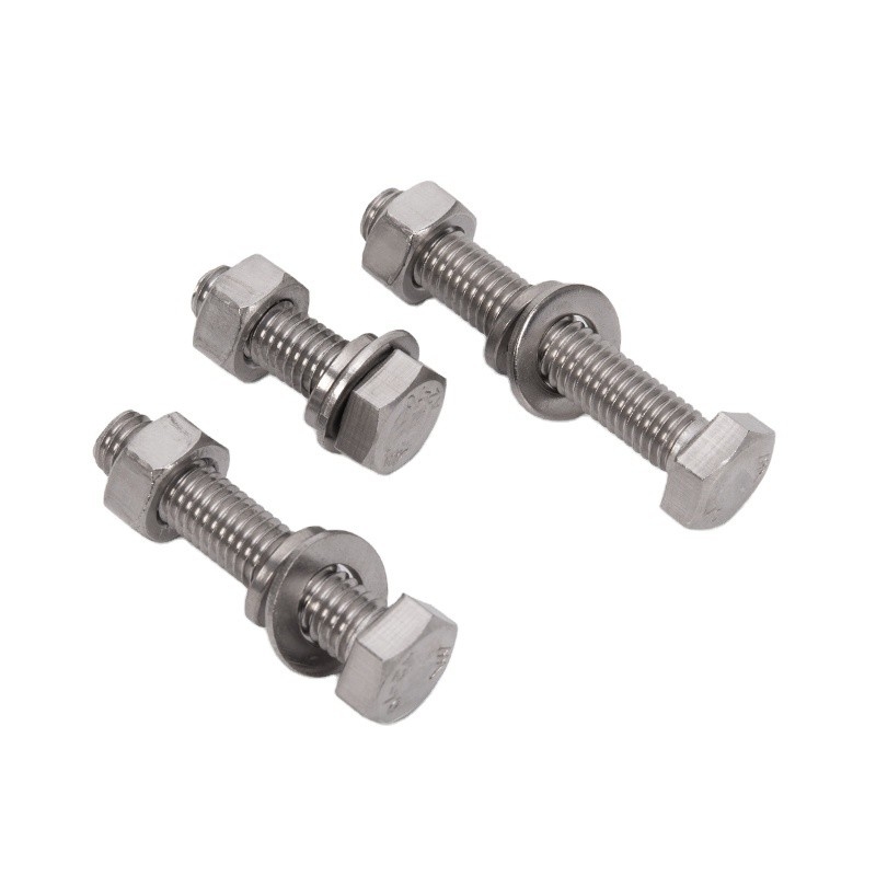 Metric Measurement System ZINC PLATED Finish M6 HEX Head Bolt and Nut DIN 931 for Heavy Duty Applications