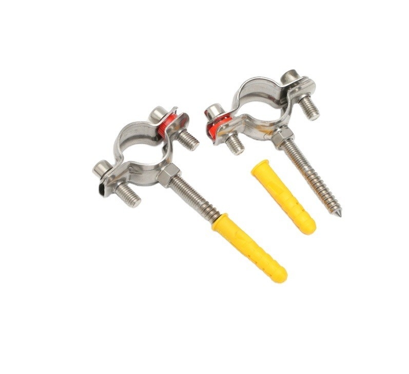 16-300mm Customized Support Sanitary Stainless Steel 304 Round Pipe Clamp Pipe Holder for DIN Standard